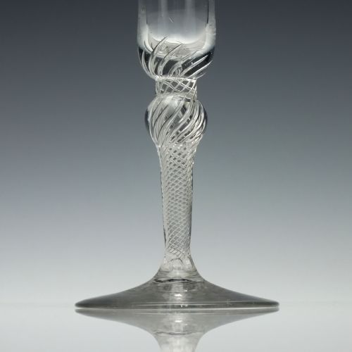 AN 18TH CENTURY AIR TWIST WINE GLASS C1750 - ADDITIONAL PHOTO 4