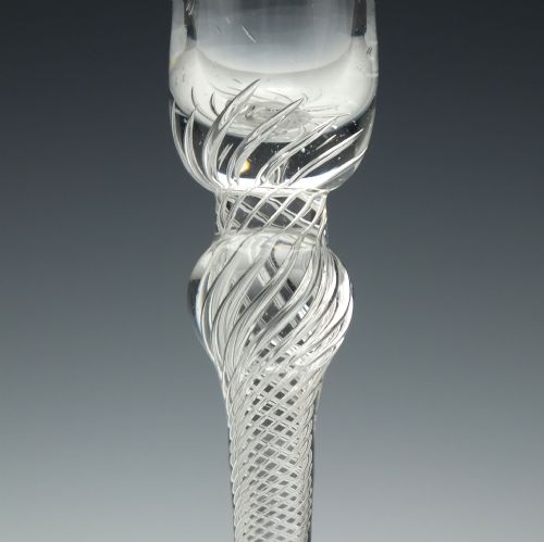 AN 18TH CENTURY AIR TWIST WINE GLASS C1750 - ADDITIONAL PHOTO 5