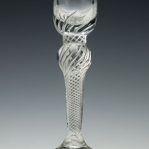 AN 18TH CENTURY AIR TWIST WINE GLASS C1750 - ADDITIONAL PHOTO 6