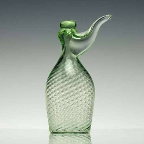 VICTORIAN VASELINE COACHING GLASS C1860 - ADDITIONAL PHOTO 1