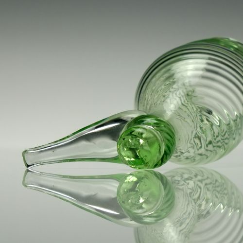 VICTORIAN VASELINE COACHING GLASS C1860 - ADDITIONAL PHOTO 3