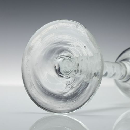 GEORGIAN OPAQUE TWIST WINE GLASS C1760 RARE TWIST - ADDITIONAL PHOTO 5