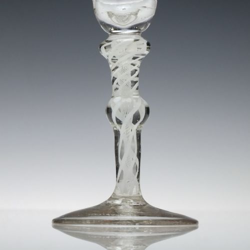 GEORGIAN OPAQUE TWIST GIN GLASS C1780 - ADDITIONAL PHOTO 1