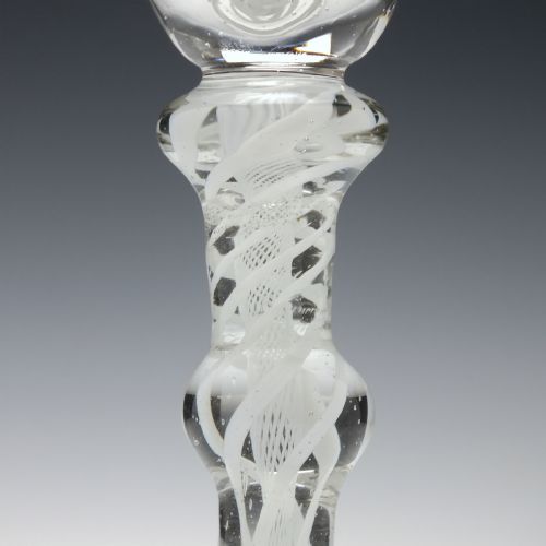 GEORGIAN OPAQUE TWIST GIN GLASS C1780 - ADDITIONAL PHOTO 2