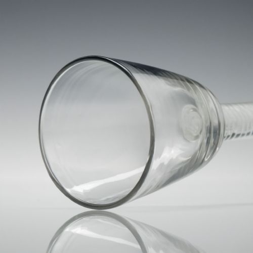 GEORGIAN OPAQUE TWIST GIN GLASS C1760 - ADDITIONAL PHOTO 1