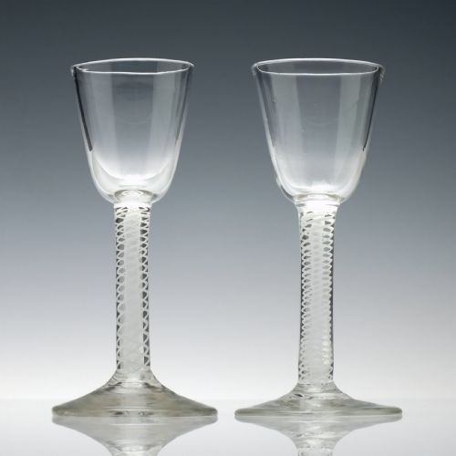 GEORGIAN OPAQUE TWIST GIN GLASS C1760 - ADDITIONAL PHOTO 3