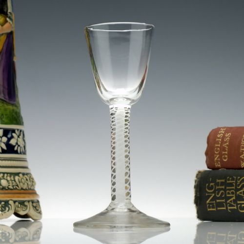 GEORGIAN OPAQUE TWIST GIN GLASS C1760 - ADDITIONAL PHOTO 4