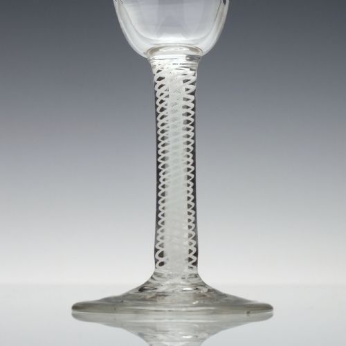 GEORGIAN OPAQUE TWIST GIN GLASS C1760 - ADDITIONAL PHOTO 1