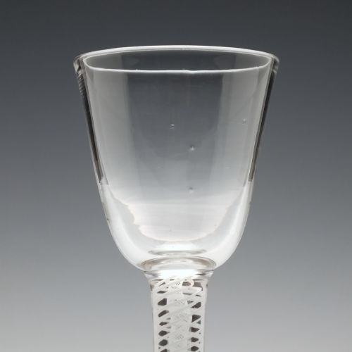 GEORGIAN OPAQUE TWIST GIN GLASS C1760 - ADDITIONAL PHOTO 3
