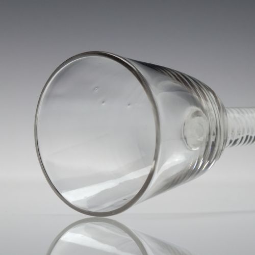 GEORGIAN OPAQUE TWIST GIN GLASS C1760 - ADDITIONAL PHOTO 4