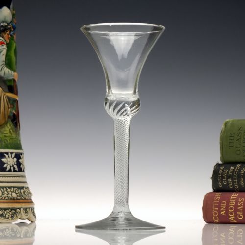 18th century air twist wine glass c1770 - CATEGORY: ANTIQUE GLASS - DATED 1750