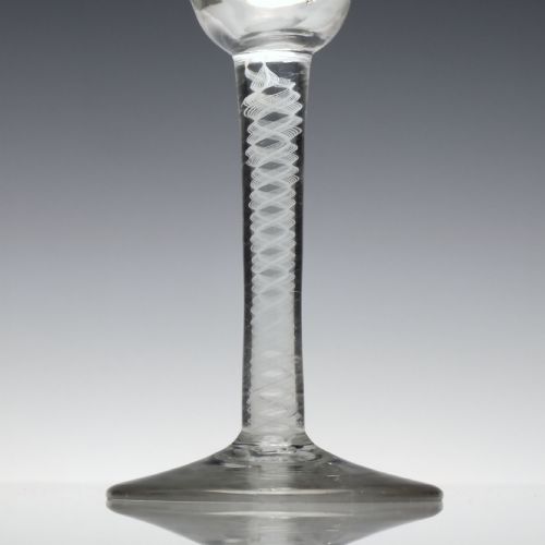 18TH CENTURY SINGLE SERIES OPAQUE TWIST WINE GLASS C1760 - ADDITIONAL PHOTO 2