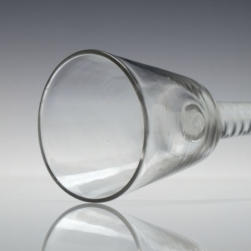 18TH CENTURY SINGLE SERIES OPAQUE TWIST WINE GLASS C1760 - ADDITIONAL PHOTO 4