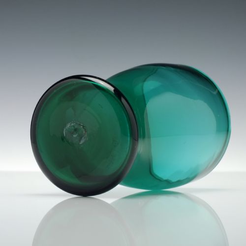 PAIR 19TH CENTURY BRISTOL GREEN GLASS TUMBLER C1880 - ADDITIONAL PHOTO 3
