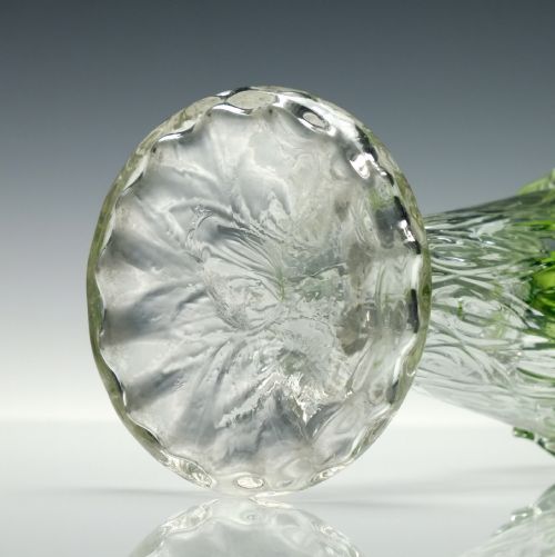 PAIR ART NOUVEAU GLASS VASES C1890 - ADDITIONAL PHOTO 6