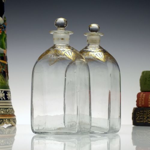 PAIR 18TH CENTURY DUTCH GILDED BOX DECANTERS C1790 - ADDITIONAL PHOTO 7
