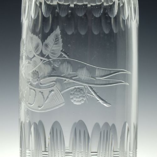 VICTORIAN ENGRAVED POLISHED BRANDY DECANTER C1870 - ADDITIONAL PHOTO 6