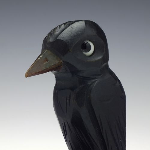 PAIR OF ART DECO CARVED WOODEN BIRD BOOKENDS C1930 - ADDITIONAL PHOTO 6