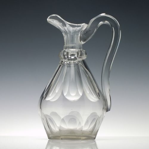 19th century cut glass claret jug c1840 - CATEGORY: ANTIQUE GLASS - DATED 1850