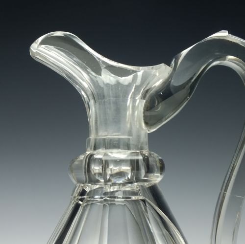 19TH CENTURY CUT GLASS CLARET JUG C1840 - ADDITIONAL PHOTO 2