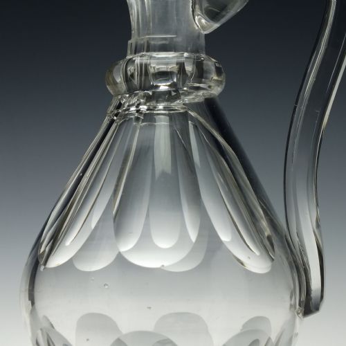 19TH CENTURY CUT GLASS CLARET JUG C1840 - ADDITIONAL PHOTO 3