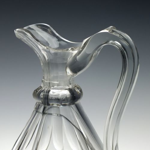 19TH CENTURY CUT GLASS CLARET JUG C1840 - ADDITIONAL PHOTO 5