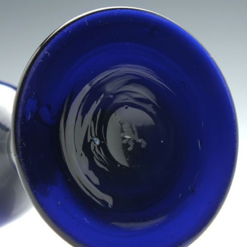 VERY RARE BLUE LAUENSTEIN WINE GLASS C1802 - ADDITIONAL PHOTO 5