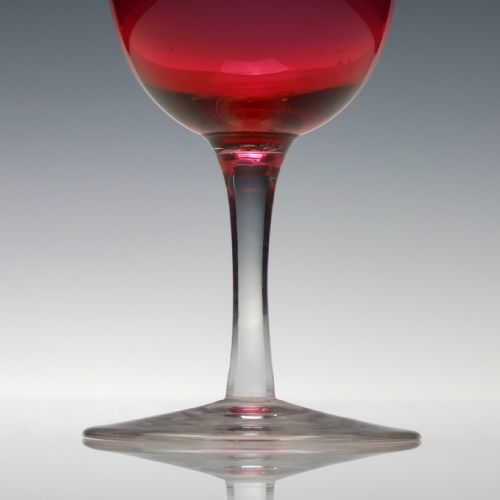 SET OF 19TH CENTURY CRANBERRY WINE GLASSES C1880 - ADDITIONAL PHOTO 8