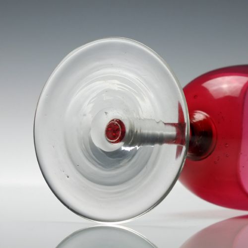 SET OF 19TH CENTURY CRANBERRY WINE GLASSES C1880 - ADDITIONAL PHOTO 9