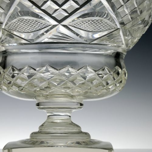 LARGE ANGLO IRISH WATERFORD CUT GLASS PUNCH BOWL C1840 - ADDITIONAL PHOTO 4