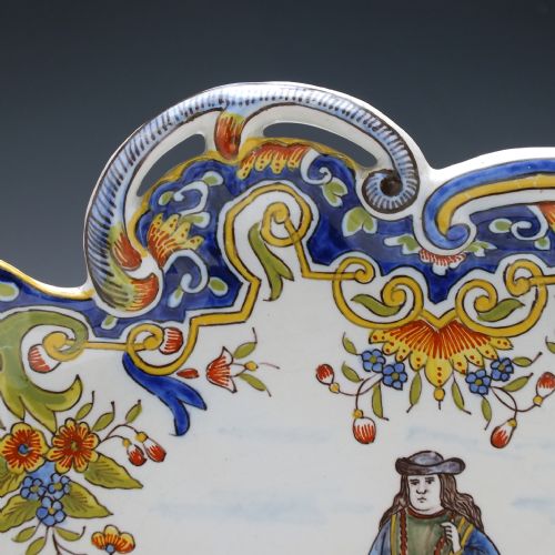 19TH CENTURY FRENCH FAIENCE DESVRES FOURMAINTRAUX SERVING PLATTER C1880 - ADDITIONAL PHOTO 4