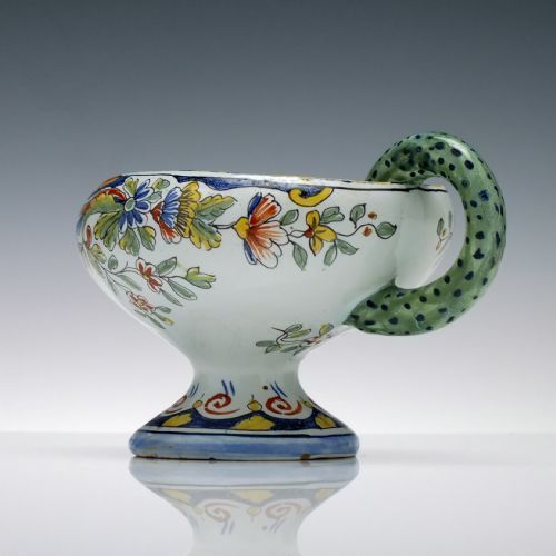 19TH CENTURY FRENCH ROUEN SAUCE BOAT C1880 - ADDITIONAL PHOTO 5
