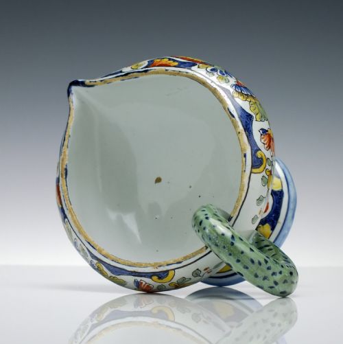 19TH CENTURY FRENCH ROUEN SAUCE BOAT C1880 - ADDITIONAL PHOTO 6