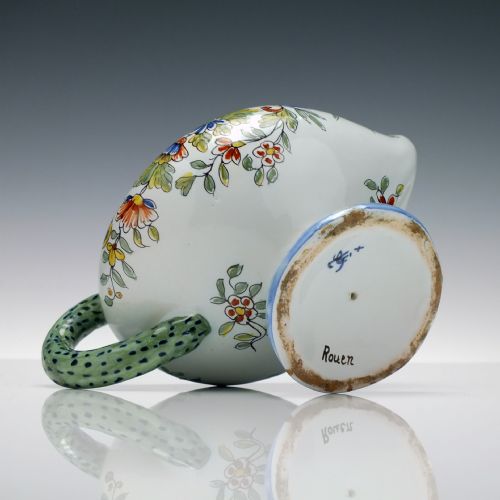 19TH CENTURY FRENCH ROUEN SAUCE BOAT C1880 - ADDITIONAL PHOTO 7