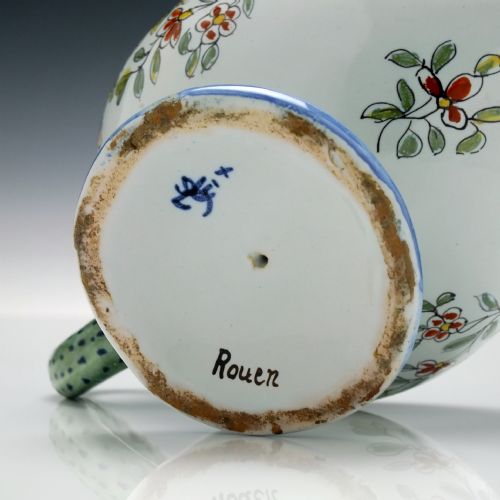 19TH CENTURY FRENCH ROUEN SAUCE BOAT C1880 - ADDITIONAL PHOTO 8