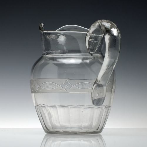 LARGE EARLY 19TH CENTURY ANGLO IRISH WATER JUG C1820 - ADDITIONAL PHOTO 2
