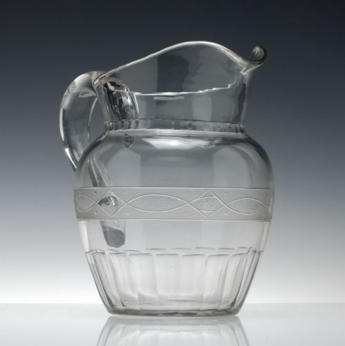 LARGE EARLY 19TH CENTURY ANGLO IRISH WATER JUG C1820 - ADDITIONAL PHOTO 4