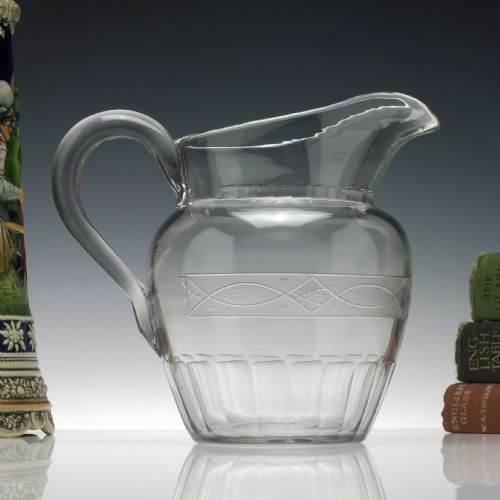 LARGE EARLY 19TH CENTURY ANGLO IRISH WATER JUG C1820 - ADDITIONAL PHOTO 5