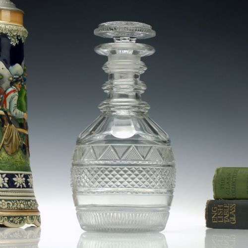 19th century cut glass decanter c1830 - CATEGORY: ANTIQUE GLASS - DATED 1800