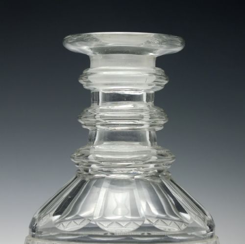 19TH CENTURY CUT GLASS DECANTER C1830 - ADDITIONAL PHOTO 3