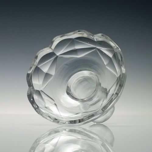 TALL GEORGIAN 18TH CENTURY GLASS CANDLE STICK C1780 - ADDITIONAL PHOTO 8