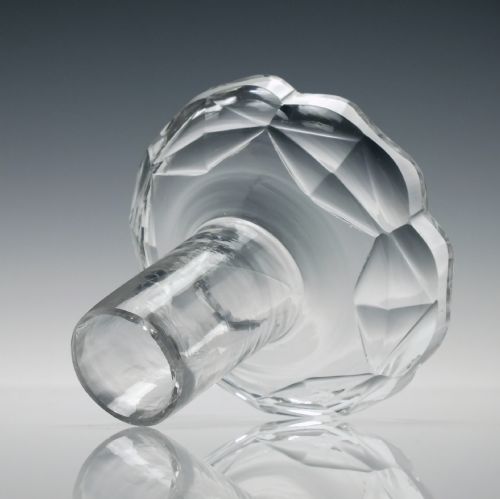 TALL GEORGIAN 18TH CENTURY GLASS CANDLE STICK C1780 - ADDITIONAL PHOTO 9