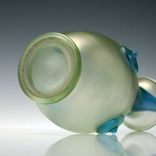 LOETZ BLUE THREADED ORPHEUS GLASS CARAFE OR PITCHER CIRCA 1904 - ADDITIONAL PHOTO 8