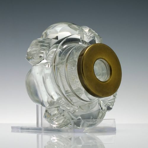 VICTORIAN GLASS INKWELL C1850 - ADDITIONAL PHOTO 6