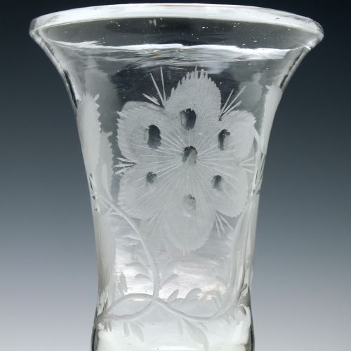 18TH CENTURY JACOBITE OUTLANDER SYMPATHY COLOUR TWIST WINE GLASS C1760 - ADDITIONAL PHOTO 5