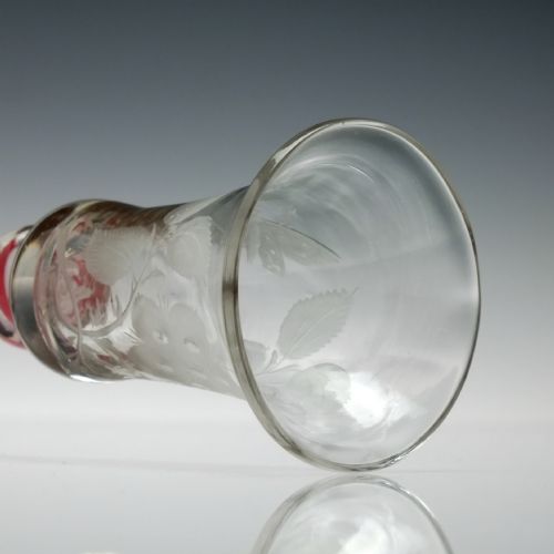 18TH CENTURY JACOBITE OUTLANDER SYMPATHY COLOUR TWIST WINE GLASS C1760 - ADDITIONAL PHOTO 9