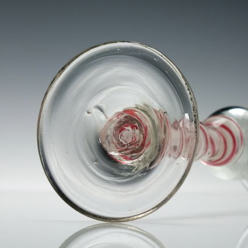 18TH CENTURY JACOBITE OUTLANDER SYMPATHY COLOUR TWIST WINE GLASS C1760 - ADDITIONAL PHOTO 10