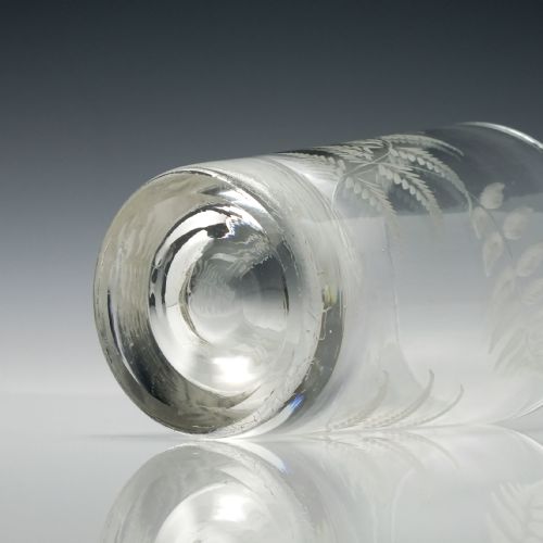 PAIR OF ANTIQUE 19TH CENTURY ENGRAVED GLASS TUMBLERS C1870 - ADDITIONAL PHOTO 6
