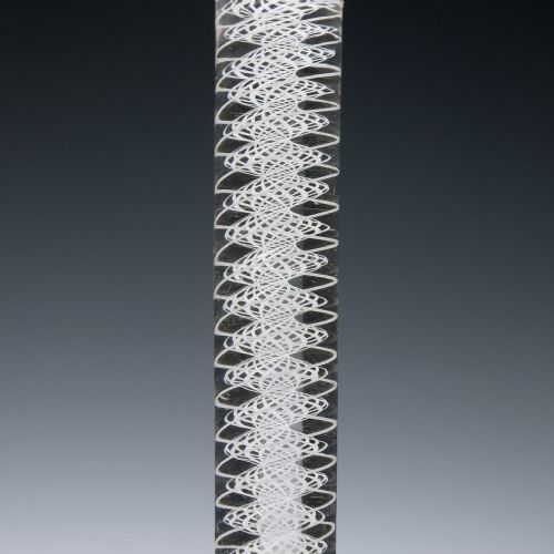 ENGRAVED SCOTTISH OPAQUE TWIST WINE GLASS C1870 - ADDITIONAL PHOTO 5