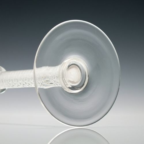 ENGRAVED SCOTTISH OPAQUE TWIST WINE GLASS C1870 - ADDITIONAL PHOTO 8